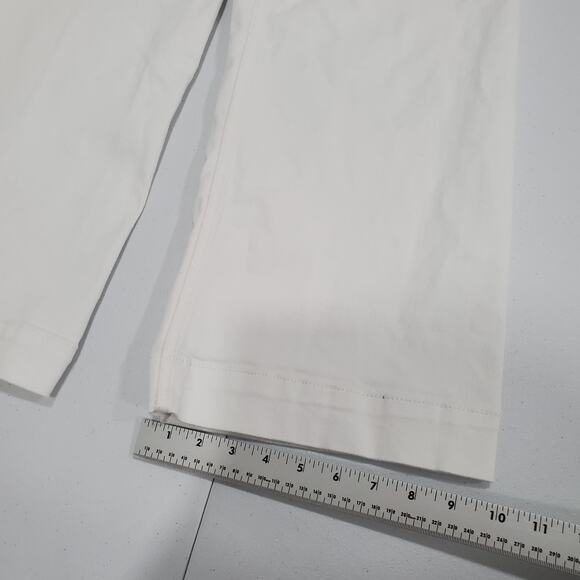 Maeve Anthropologie Pants Womens 29 White Colette Wide Leg Crop Denim - Picture 11 of 14